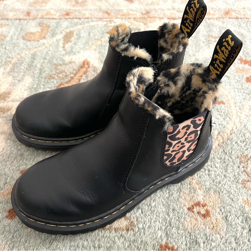 Dr. Martens Youth 2976 Faux Fur Lined Chelsea Boots